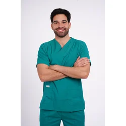 Pureboks Muška medicinske uniforme, Zelena