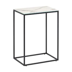Stranska mizica s keramično ploščo 30x45 cm Rewena – Kave Home