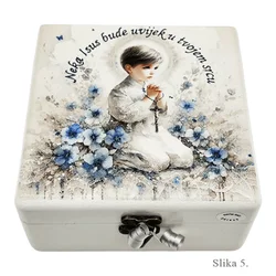 Personalizirane unikatne Kutije uspomena za Prvu Pričest - 7. 16x16x10cm - 165210