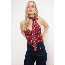 TRENDYOLMILLA Ženska bluza Twoss26Bz00488, Bordo
