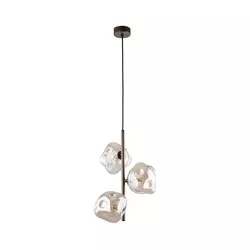 Brilagi - Luster na sajli VULCANO 3xG9/8W/230V braon/dimna bež