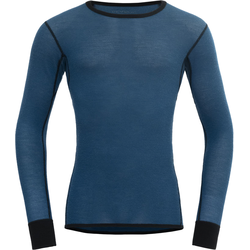 Majica Devold Wool Mesh 190, flood/caviar (M)