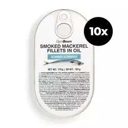GymBeam Smoked mackerel fillets in oil