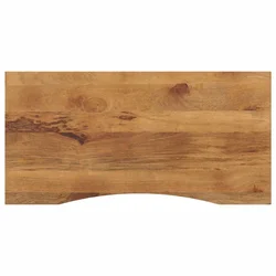 Ploča za radni stol zaobljena 110x50x2,5 cm od drva manga