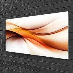 tulup.si Slika na steklu Abstrakcija graphics waves 120x60 cm 2 obešalnika