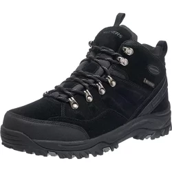 SKECHERS Gležnarji z vezalkami, črna