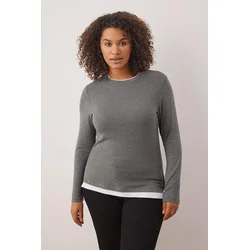 Trendyol Curve Ženska bluza Tbbaw26Af00065, Siva