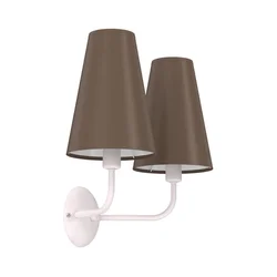 Zidna lampa TORTOLA 2xE14/15W/230V braon/krem