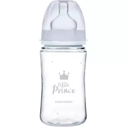 Canpol baby flašica 240ml široki vrat, pp - royal baby - plava