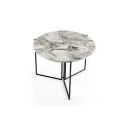 Hanah Home Yaprak 1203 Trpezarijski sto, Sivo-Crni