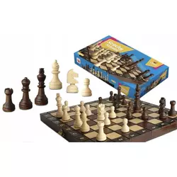 shumee Klasična lesena strateška igra šaha + etui