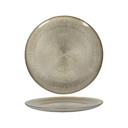 Gastro plitev steklen krožnik 27 cm, zlat