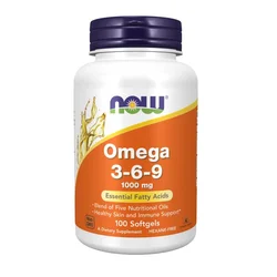 NOW Omega 3-6-9 1000 mg, 100 kapsula