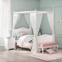 Cilek Rustic white krevet sa baldahinom (120x200 cm) ( 20.72.1303.00-4903-21.06.5004.00 )