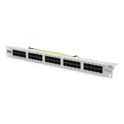 CAT 3 ISDN Patch Panel, unshielded, 50-port RJ45, 8P4C, LSA, 1U, rack mount, grey, 482x44x109