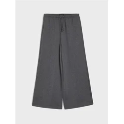 Sinsay - Wide leg pantalone - tamno siva