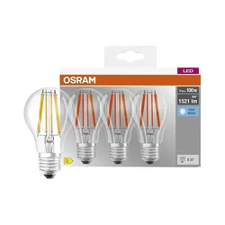 Komplet od 3 LED sijalice BASE CLASSIC FILAMENT A60 E27/11W/230V 4000K - Osram