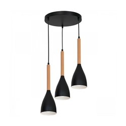 Okrugli luster na sajli MUZA 3xE27/60W/230V
