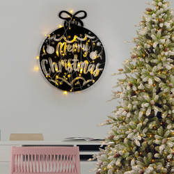 WALLXPERT Zidna dekoracija XMASBLACK 007
