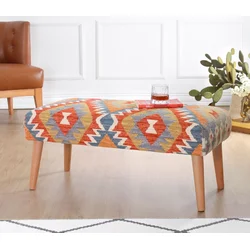 Atelier del Sofa Klupa Beshir, 91x42x46 cm, Šarena