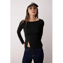 Trendyol Milla ženska bluza Twoaw26Bz00104, Crna- Crna