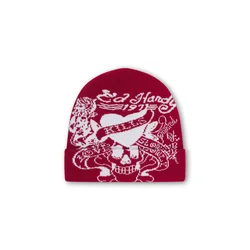 Ed Hardy Kape Love Kills Slowly rdeča/bela