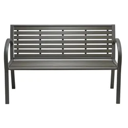 Vrtna klop Tulsa, antracit, 128x56x85cm