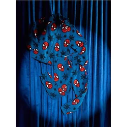 Sinsay - Opuštene Spider-Man Fleece Pantalone - mornarsko