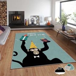 Conceptum Hypnose Tepih sa novogodišnjim motivima Asr-Crpt-17, Pravougaoni, 140 x 220 cm, Šareni