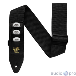 Ernie Ball 4039 Black Pickholder Strap - Kaiš za gitaru sa pregradama za trzalice