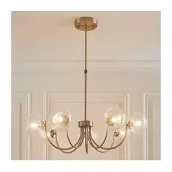 Endon 119224 - Luster na sajli HAGUE 7xG9/5W/230V mesing