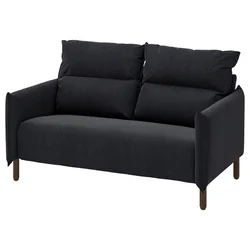 MANNARP Sofa dvosed, Saxemara crno-plava