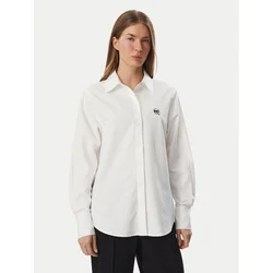 KARL LAGERFELD Srajca B3W11030 Bela Regular Fit