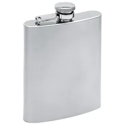 PLJOSKA METALNA 200ML MIDOCEANBRANDS KC470316 SREBRNA