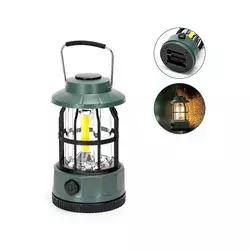 Aigostar - LED prigušiva kamping svetiljka LED/3xAA, zelena, 17,5 cm