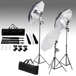 Komplet za fotografski studio sa setom svjetiljki i pozadinom