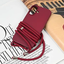 Maska za iPhone 16 6.1 Crossbody bordo