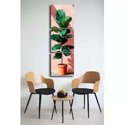 Wallity Dekorativne slike na platnu, 45x45cm, 3 komada, Šarene