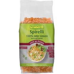 Bio testenine iz stročnic - fusilli iz rdeče leče