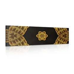 Slika zanimiva zlata Mandala - 150x50