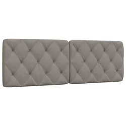 Vidaxl Blazina za vzglavje taupe 160 cm blago