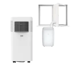 Beko Pokretna klima BP209H, 9000 BTU, Bela+Kit za prozor za odvod za prenosive klime