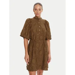 Bruuns Bazaar Srajčna obleka Canterbury Imilia BBW4504 Rjava Straight Fit