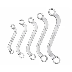 TOPFINE Set S okastih ključeva 5 kom. CrV 10–19 mm