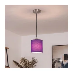Brilagi - LED luster na sajli NUBILA 1xE27/60W/230V prečnik 14 cm crna/ljubičasta