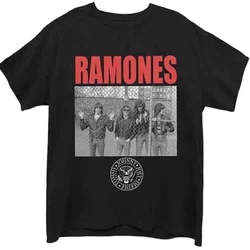 Ramones Majica Cage Photo Unisex Black 2XL