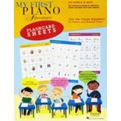 MY FIRST PIANO ADVENTURES    FLASHCARD SHEETS