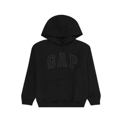 GAP Majica HERITAGE grafit/črna