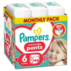 Pampers pants pelene monthly S6, 13-19kg 144 kom