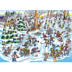 Cobble Hill - Puzzle Doodle Town: Hockey Town - 1 000 kosov
